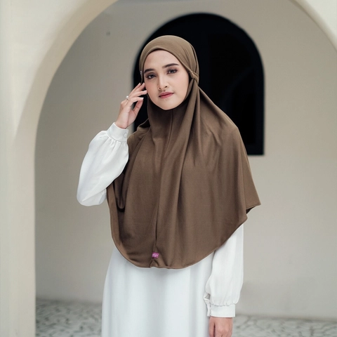 Acla Daily - Syila Hijab Bergo Instant Jersey Tali Non Pad