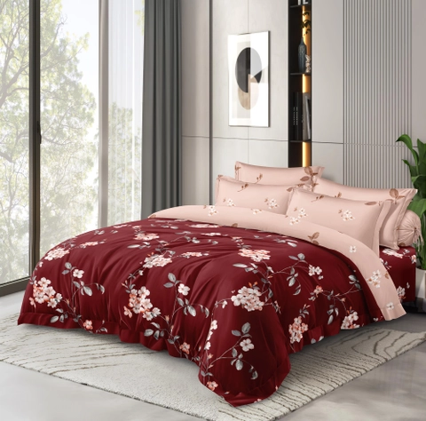 LADY ROSE OFFICIAL - Lady Rose Bed Cover Cranberry