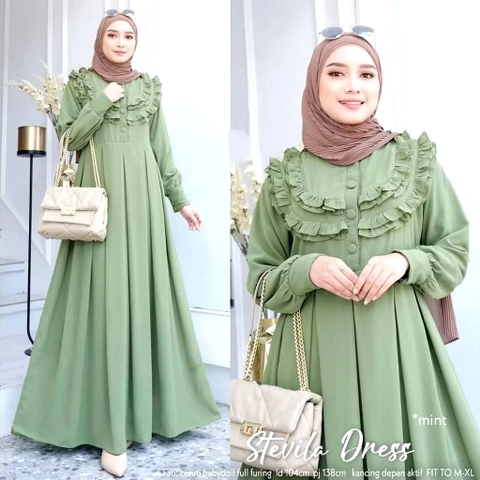 Muslim Clothing - Gamis Polos Crinkle Airflow Premium Jumbo