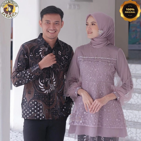 COLLECTION SARJANA - KEBAYA BATIK COUPLE BESTSELLER- YONNA - SIAP TAMPIL KEREN