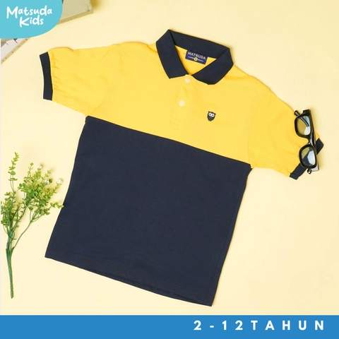 MATSUDA APPAREL - Matsuda baju kaos polo anak laki laki katun umur 2-12 Oscar