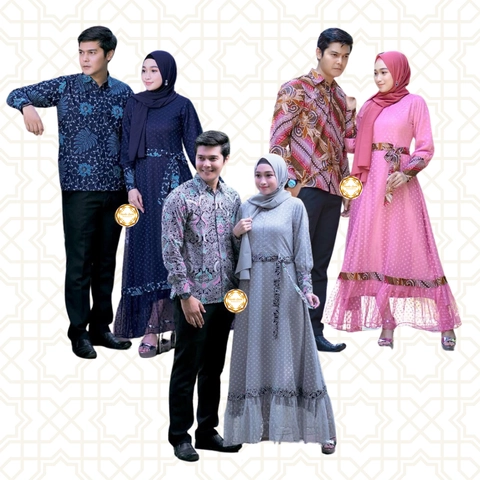 Rambe Batik Indonesia - Batik Bisa Beli Pisah - Couple Tile Dotty Maxmara ORI Kualitas Import - Tiga Varian Warna