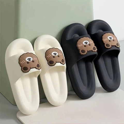 Muslim Clothing - Muslim Clothing-Sandal Beruang Slip-On Sandal Jelly H08 Sandal Rumah/Kamar Mandi Slipper Strap Comfy