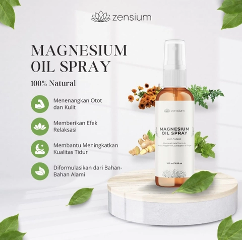 Zensium - zensium Active - Magnesium Oil Spray 100ml Redakan nyeri Sendi/Otot kram cepat meresap