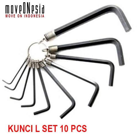 Moveonesia - Kunci L Set 10 Pieces