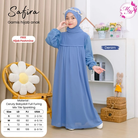 Griya Busanaku Solo - Safira setelan gamis anak perempuan terbaru