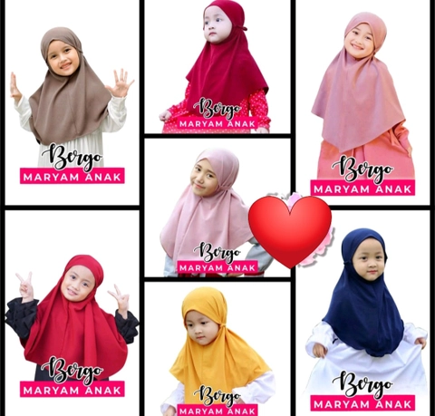 Fisky Collection - Hijab Bergo Maryam Anak