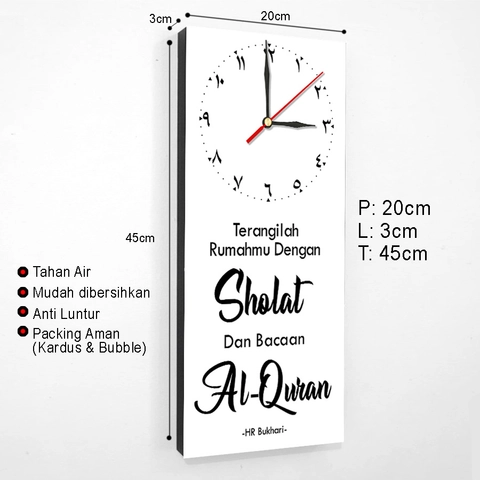 Ugiarts - Jam Dinding Quotes Motivasi Islami - JAM-85