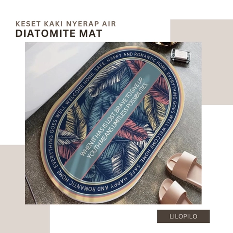 Lilopilo - Diatomite Mat Keset Kaki Nyerap Air