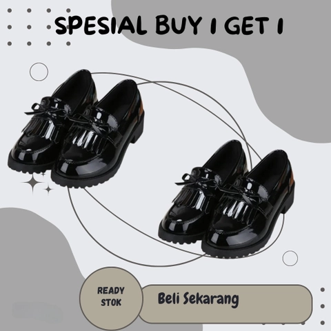 LUXIA - Spesial Buy 1 Get 1 Sepatu Oxford Wanita Series DCR-005