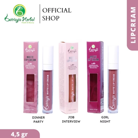 Batrisyia - Lip Cream Matte 5gr I Lip Cream Herbal