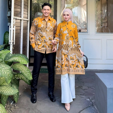 Kois Batik - Batik coupel bisa dipisah kemeja dan tunik baru motif cuwanda mustrad