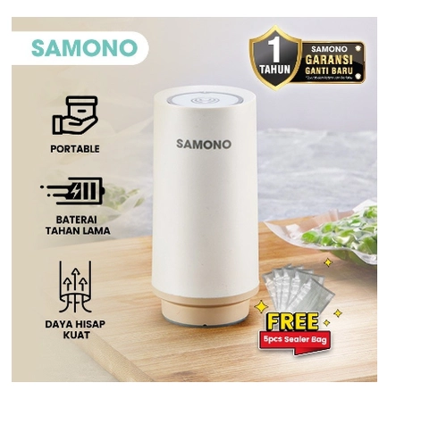 UTAMAMEGA - Samono SW-VAP10 Vacuum Sealer Air Pump Mesin Pompa Vakum Plastik Makanan Rechargable