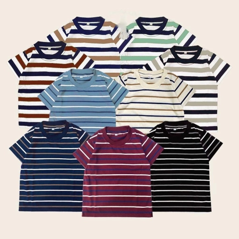 Badia Kids Fashion - Paket Hemat/Kaos Anak/Kaos Little Stripealldays Kode 1/Kaos Motif/Baju Anak laki-laki/Baju Anak Pere