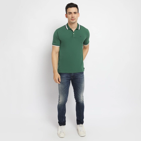 MATSUDA APPAREL - MATSUDA Kaos Polo Shirt Pria Kerah Aioi Seri Warna Hijau