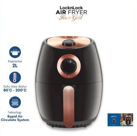 UTAMAMEGA - LocknLock Air Fryer Penggorengan 2L - EJF126BMNC