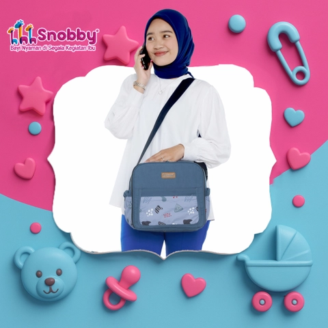 SNOBBY BABY - SBT0973 TAS BAYI KECIL SAKU MOTIF ALICIA SERIES