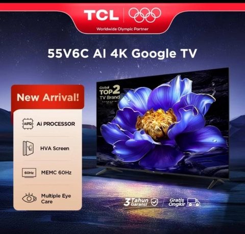 Rizki Electronics - TCL 55 inch V6C - AiPQ Processor
