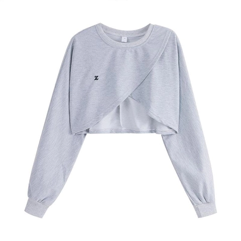 ALUS - Sweater Wanita Croope Z SLING BORDIR Bahan Fleece