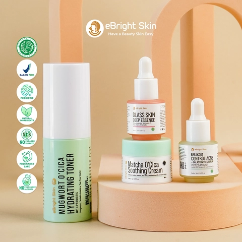 eBright Skin - Paket Jerawat dan Glowing - Acne Glowing Travel
