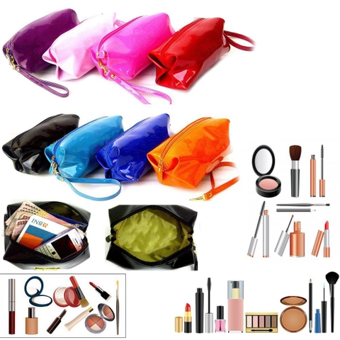 Lanc Fashion - Pouch Dompet Organaizer Makeup aksesoris Glossy