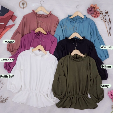 Jembar - Baju Kantor Wanita Blouse Crinkel Korea Style Premium