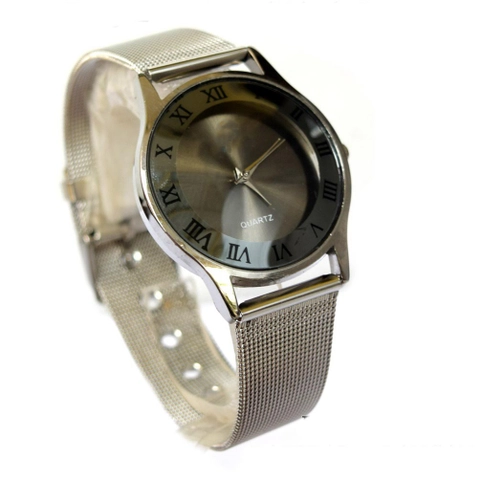 Lanc Fashion - jam Crome Stainless Pasir Soft Kasual Shine 35 MM