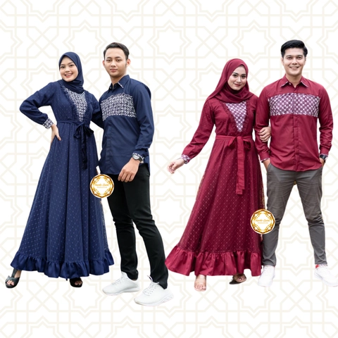 Rambe Batik Indonesia - Khusus Couple - Couple Gamis Ayuma