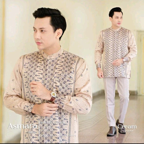 Khisna collection - Couple Koko gamis asmara diorsilk