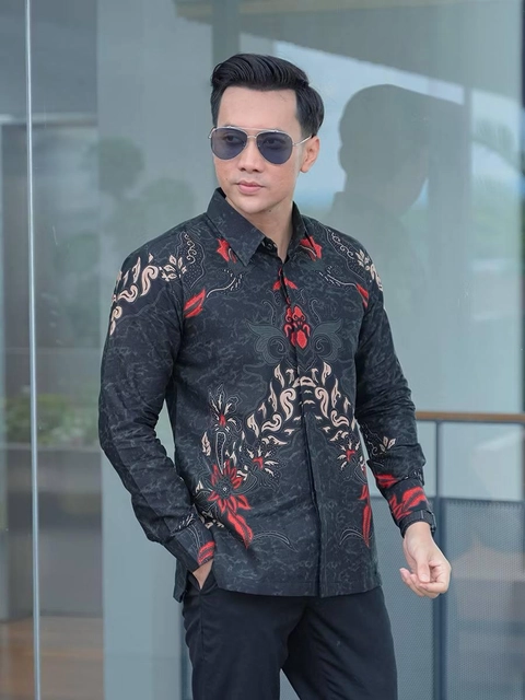 Kois Batik - Kemeja Batik Pria Dewasa Modern Kekinian Motif Kamal