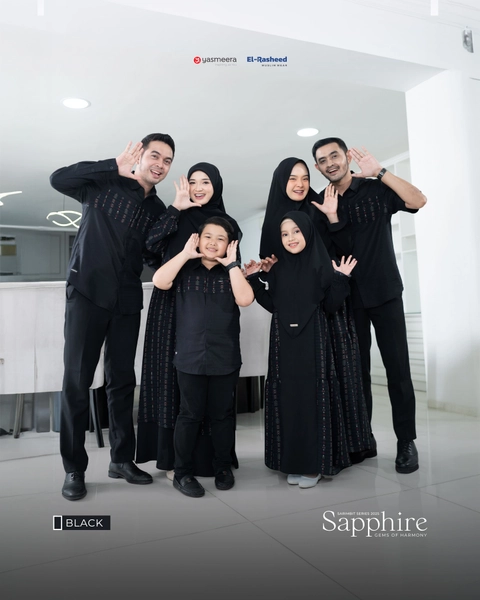 Yasmeera Official - Sarimbit 2025 Sapphire Series Warna Black