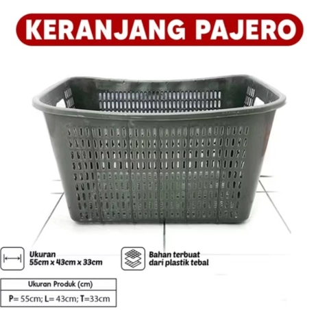 UNIQSO STORE - KERANJANG PAJERO Keranjang Baju Pakaian Laundry Serbaguna