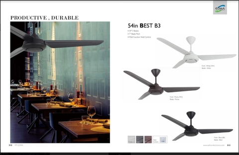 UTAMAMEGA - Kipas Angin Plafon MT EDMA 54 BEST B3 Wall Control