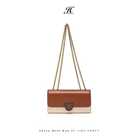 JIMSHONEY SUKABUMI - Tessa Mini Bag - Tas Kulit Selempang dan Bahu - Tas Wanita - Tas Rantai