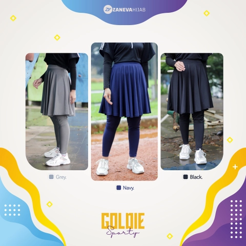 Zaneva Hijab - Zaneva - Goldie Legging rok Sporty Jersey by Zaneva