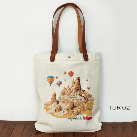 Dewani - Totebag Canvas Seri Cappadocia Tas Kanvas Souvenir oleh oleh Turki - 02