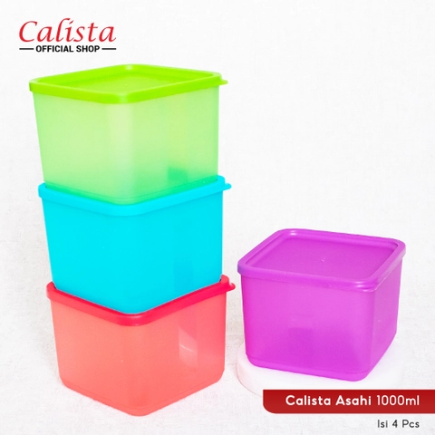 CALISTA - Calista Asahi Premium 1000ml Toples Penyimpanan Makanan Set isi 4pcs