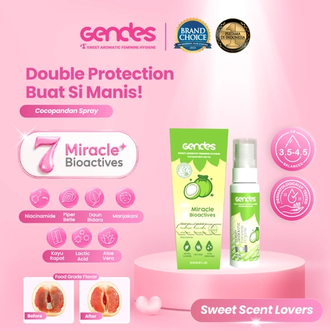 GENDES - Gendes Sweet Aromatic Feminine Care Spray with Cocopandan 7 Miracle Bioactives