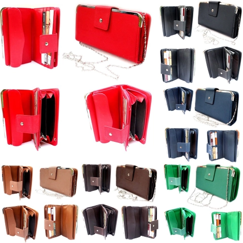Lanc Fashion - Dompet Organaizer Jumbo Selempang Fashion Female Frame Stainless