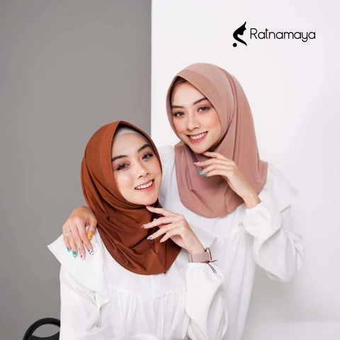 Ratnamaya - Hijab Sport Hanani Kerudung Olahraga Jersey Jilbab Spandek Jersey Bergo Sport