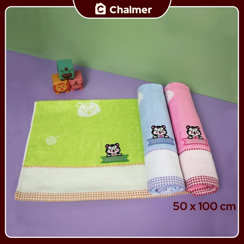 Chalmer - Handuk Bayi Chalmer 50 x 100 cm Motif 100 Persen Katun