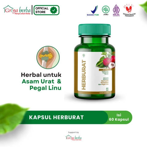 Griya Herba - Herburat Obat Herbal Membantu Meredakan Nyeri Persendian Pegal Linu Asam Urat Halal BPOM