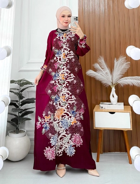 Batik Ayodha - GAMIS CAP RENATA ALLSIZE STANDART LD 114CM