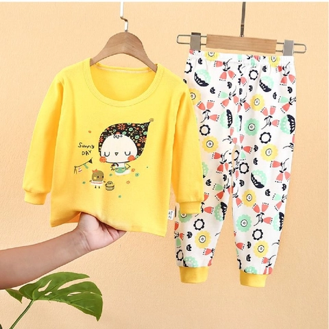 JZ - 8-10 th Homey Set Setelan Piyama Anak Perempuan dan Laki-laki