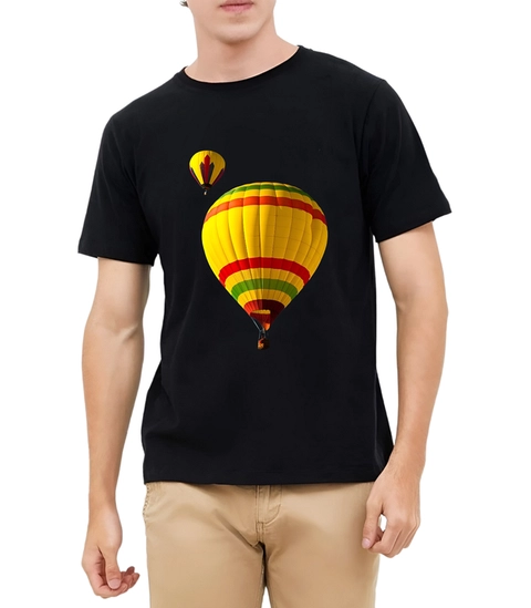 astro - Kaos Pria Gambar 3Dimensi Balon Terbang Turki