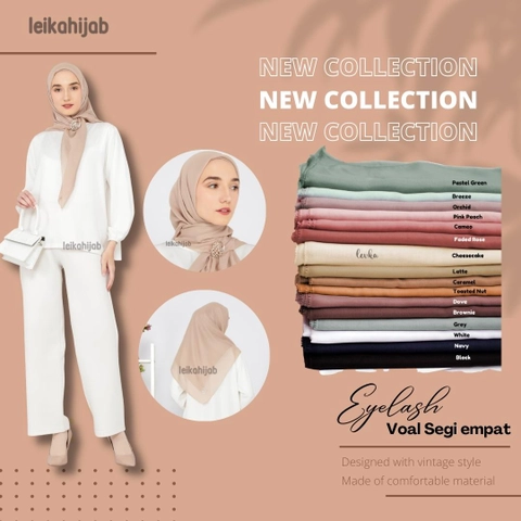 Leika - ILONA HIJAB EYELASH VOAL SEGIEMPAT