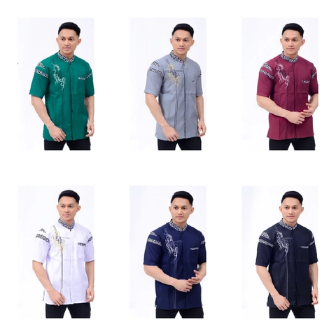 Batik Alfin - Baju koko Batik kombinasi bordir Koko pria dewasa model terbaru keren banget