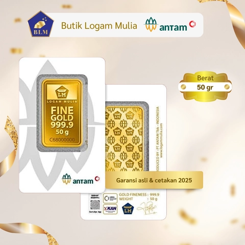 Emas ANTAM Logam Mulia - 50 gr 2025