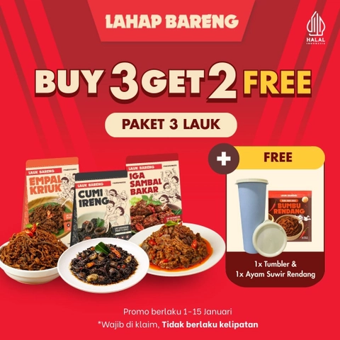 Lahap Bareng - Lahap Bareng - Paket Hemat 3 Lauk