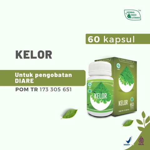 Herbal Indo Utama - KAPSUL DAUN KELOR Bantu Turunkan Kolesterol isi 60 Kaps